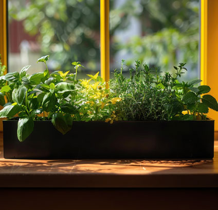 window box herbs